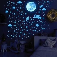 2 x ŚWIECĄCE NAKLEJKI NA ŚCIANĘ SUFIT FLUORESCENCYJNE KOSMOS 1503 SZT.