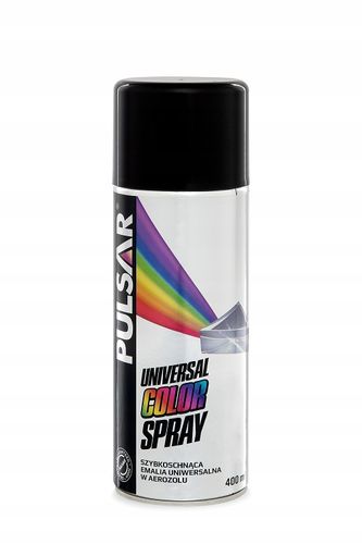 FARBA LAKIER CZARNY POŁYSK PULSAR SPRAY RAL 9005 400 ml na Arena.pl
