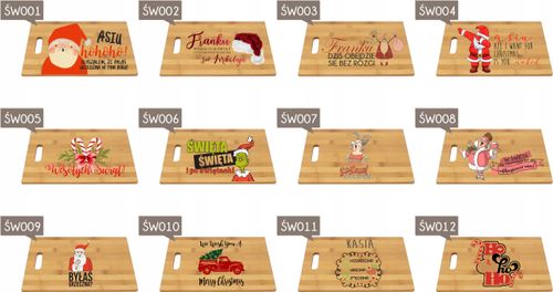 PREZENT na święta mikołajki DESKA Z nadrukiem na Arena.pl