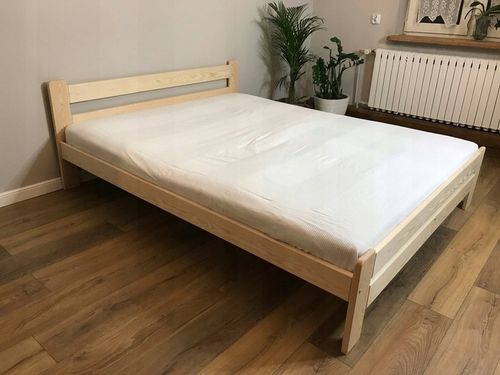 ŁÓŻKO drewniane 140x200 orzech,olcha, dąb, JAKOŚĆ na Arena.pl