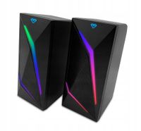 Gamingowe głośniki 2.0 Bluetooth podświetlenie LED RMS 8W PMPO 320W