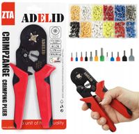 Zaciskarka praska Adelid ZTA-A-TI-TIPSET800 z tulejkami 0,25 mm² - 10 mm²