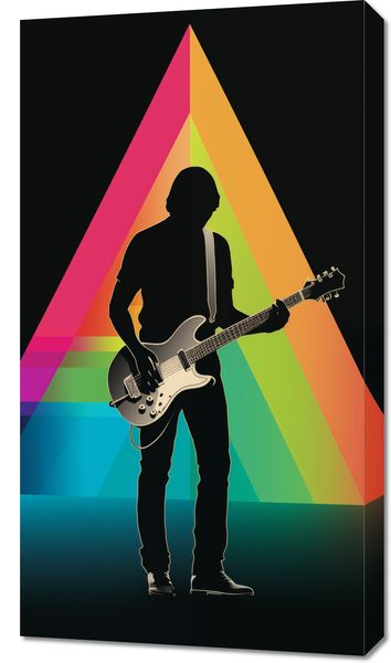 Obraz 50x90cm Pryzmat przez Gitarę zdjęcie 1