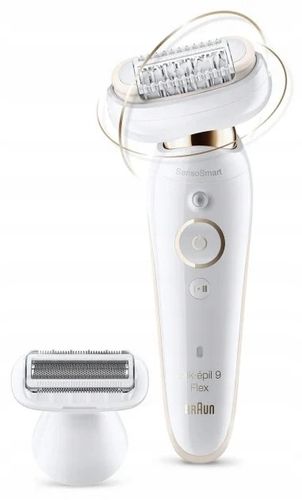 DEPILATOR BRAUN SILK-epil 9 FLEX RUCHOMA GŁOWICA 3D + 3 NASADKI + ETUI na Arena.pl