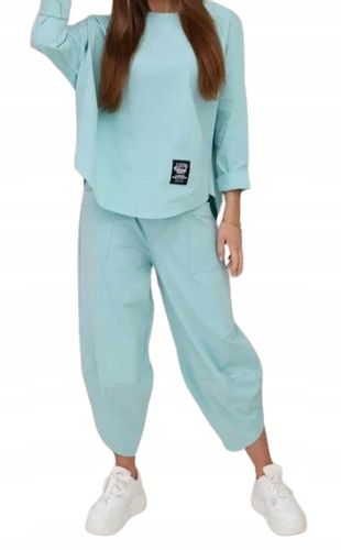 KOMPLET luźny ciemny niebieski na Arena.pl