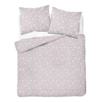 Pościel flanelowa 220x200cm. Flanela bawełniana gruba - pastelowy róż