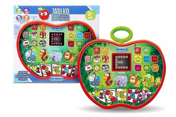 Pad edukacyjny dla dzieci jabłko E-Edu zdjęcie 1