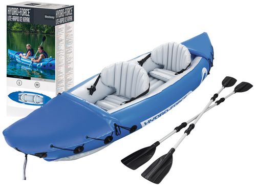 BESTWAY Dmuchany Dwuosobowy KAJAK do 160kg Wiosła na Arena.pl