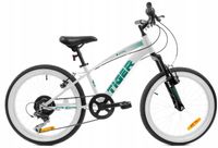 Rower dziecięcy SUN BABY Tiger Bike 20 cali dla chłopca Biało-zielony