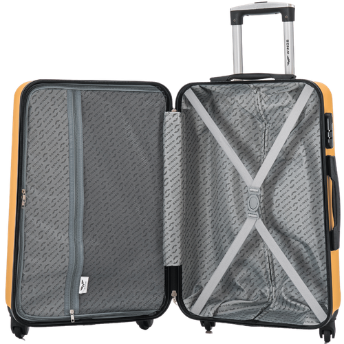 KST01 KESTREL, Komplet 3 walizek ABS+ (L,M,S) Wings, CHAMPAGNE na Arena.pl