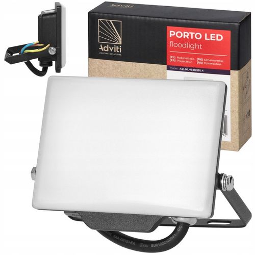 Halogen Reflektor Lampa LED 20W Naświetlacz Bezramkowy NEUTRALNY 4000K na Arena.pl