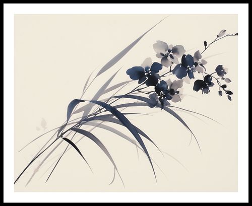 Plakat 76x60,5cm Orchidea w Sepii na Arena.pl