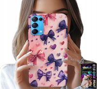 ETUI DO OPPO RENO5 4G 5G - KOLOROWE WSTĄŻKI WSTĄŻKA WZORY + SZKŁO