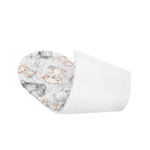 KOKON DLA NIEMOWLĄT BAWEŁNIANY ZESTAW 4 ELEMNTY ZEBRA I LEW na Arena.pl