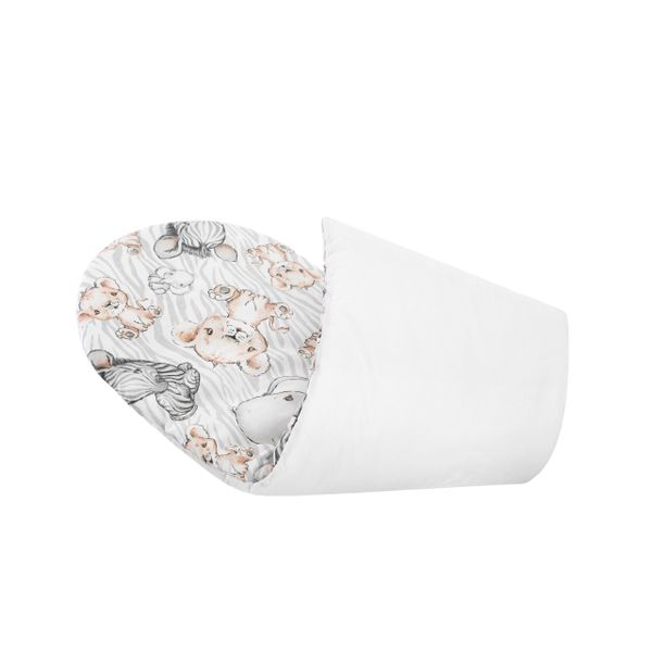 KOKON DLA NIEMOWLĄT BAWEŁNIANY ZESTAW 4 ELEMNTY ZEBRA I LEW zdjęcie 5