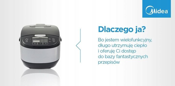 RYŻOWAR MIDEA 600W Program automatyczny wyświetlacz zdjęcie 2