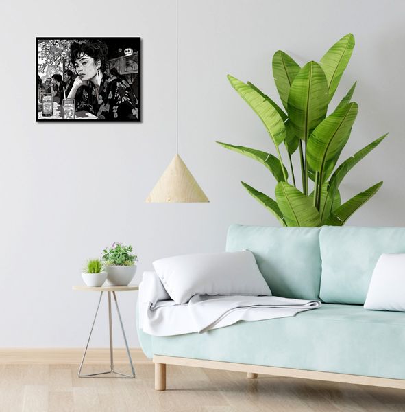 Plakat 50x40cm Czarne Kimono zdjęcie 4