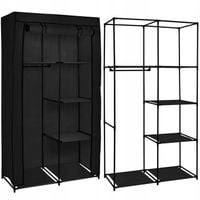 SZAFA GARDEROBA TEKSTYLNA MATERIAŁOWA NA UBRANIA SKŁADANA PÓŁKI