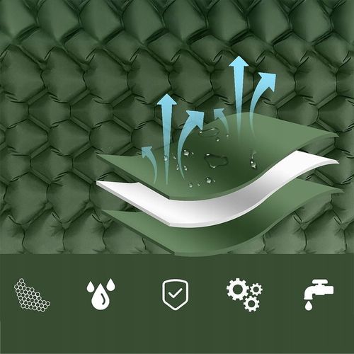 MATA SAMOPOMPUJĄCA KARIMATA POJEDYNCZY 200X67X10 CM Z PODUSZKĄ GRUBA na Arena.pl