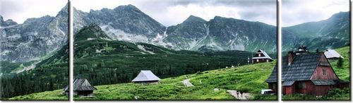 90CM 80 OBRAZ 3 ELEM CHATY TATRZAŃSKIE ŚCIENNY na Arena.pl