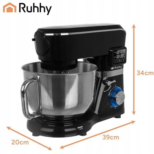 Robot Kuchenny Planetarny z Podgrzewaną Misą 6,2L Wielofunkcyjny + na Arena.pl