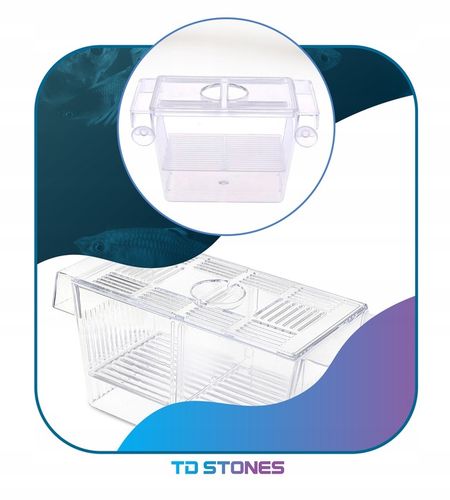 Kotnik Plastikowy dla Ryb Rozmiar L 22,5x9,5x10cm Dwie Komory DUŻY na Arena.pl