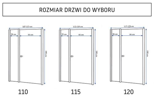 Drzwi Prysznicowe Multi Space 110 na Arena.pl