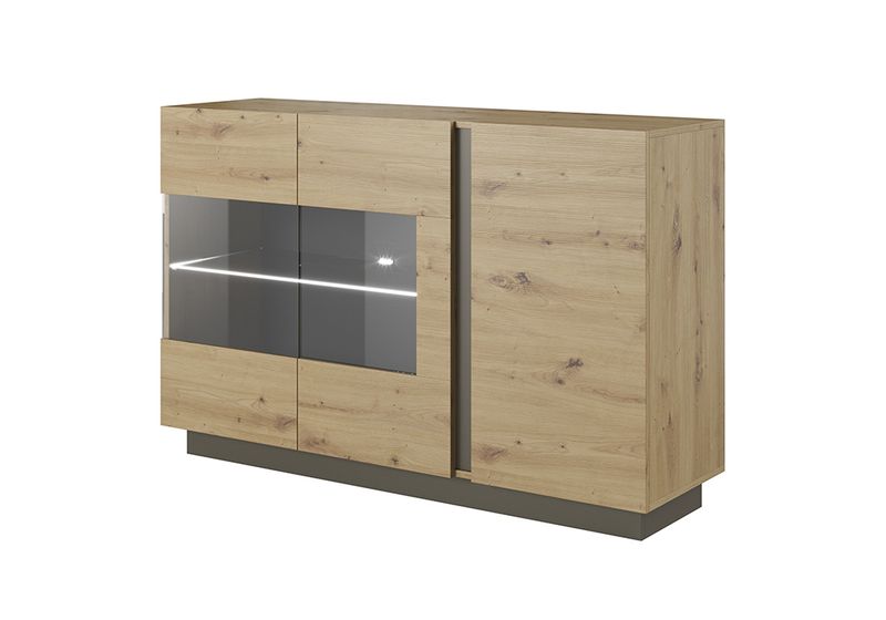 Witryna wisząca dąb artisan do salonu CARO zdjęcie 12