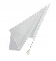 Flaga mażoretkowa BELTI FMT3 Z3 biała 70 cm (51 x 66)