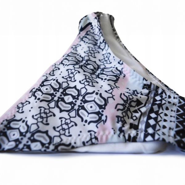 BIKINI STRÓJ KĄPIELOWY DWUCZĘŚCIOWY WZÓR AZTECKI WIĄZANY KOSTIUM KOMPLET M zdjęcie 6