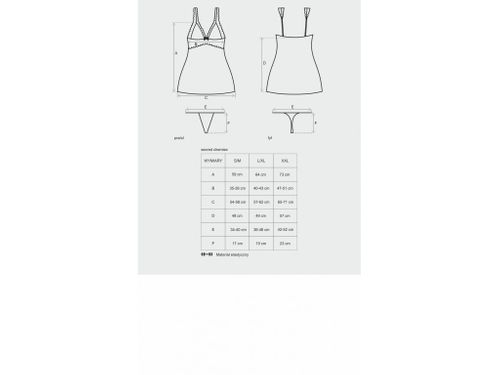 KOSZULKA NOCNA CZERWONA OBSESSIVE SATYNA L/XL na Arena.pl