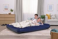 MATERAC DMUCHANY 2-osobowy z wbudowaną POMPKĄ NOŻNĄ 203x152 cm BESTWAY