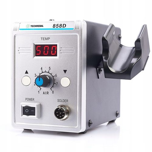 STACJA LUTOWNICZA SPAWARKA HOT-AIR 858D 700W 100-500°C ZESTAW TECHREBAL na Arena.pl