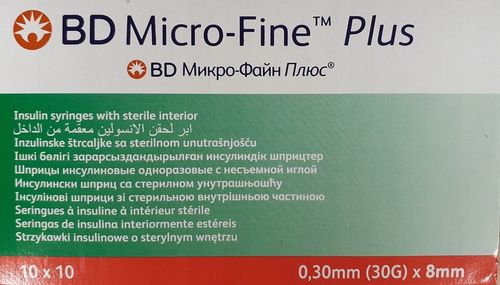 Strzykawki insulinowe BD 1ml U40 G30x8mm 100 szt. na Arena.pl