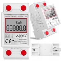 Licznik energii elektrycznej miernik zużycia prądu na szynę DIN