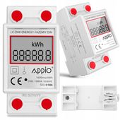 Licznik energii elektrycznej miernik zużycia prądu na szynę DIN