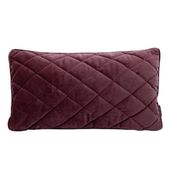 Welwetowa poszewka ELVET29F 30x50 bordowa