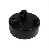 Podsufitka Maskownica Sufitowa fi 100mm Czarna 4 otwory