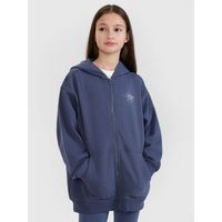 Bluza dresowa rozpinana z kapturem dziewczęca 4F 4FJWSS25TSWSF1482-22S 146