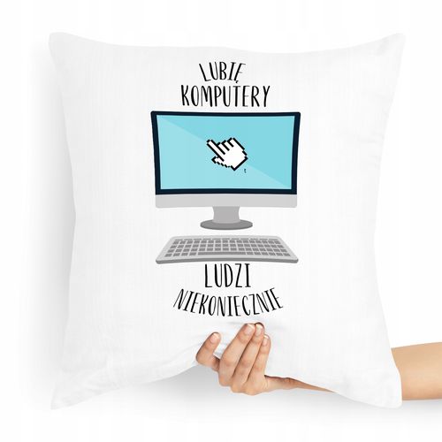 Poduszka Informatyka Lubie Komputery Ludzi Nie! Z Nadrukiem Ze Zdjęciem na Arena.pl