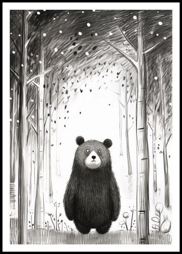 Plakat 68x98cm Ciekawski Miś na Arena.pl