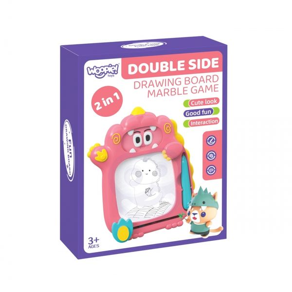 WOOPIE Znikopis Tablica Magnetyczna 2w1 Gra Zręcznościowa Pinball Flipper Różowa zdjęcie 7