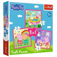 Puzzle 3W1 Peppa I Przyjaciele 34873