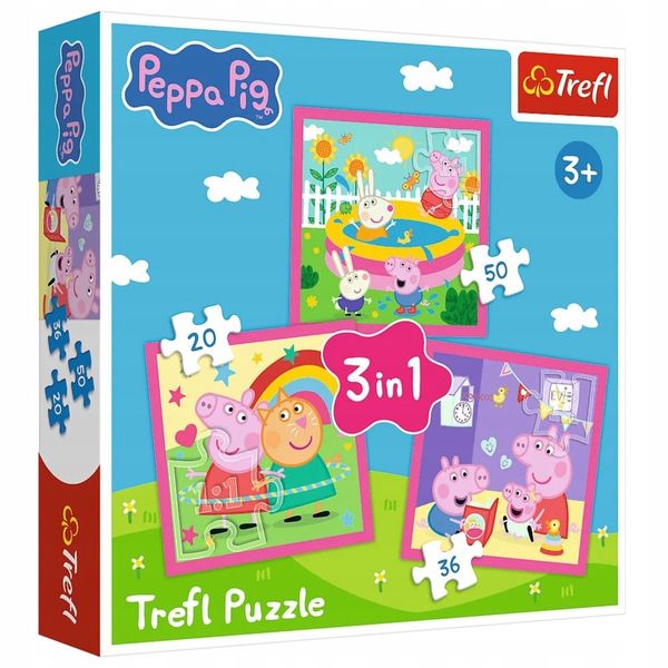 Puzzle 3W1 Peppa I Przyjaciele 34873 zdjęcie 1