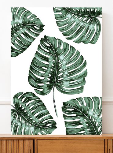Plakat monstera pattern 40x50 cm na Arena.pl