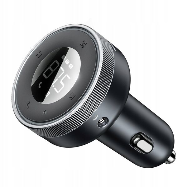 BASEUS TRANSMITER FM BLUETOOTH ŁADOWARKA SAMOCHODOWA USB 2.4A PD TF AUX zdjęcie 3