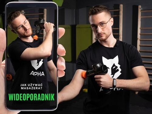 PISTOLET DO MASAŻU MASAŻER DO PLECÓW CIAŁA MASSAGE GUN PRO ALPHA na Arena.pl