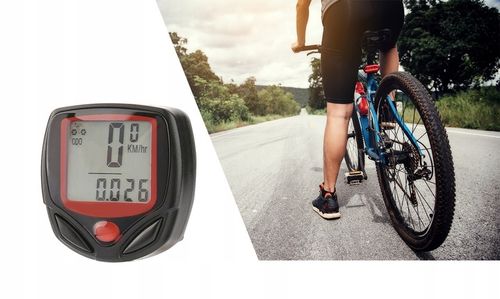 LICZNIK ROWEROWY LCD PRĘDKOŚĆ PRZEBIEG ZEGAR na Arena.pl