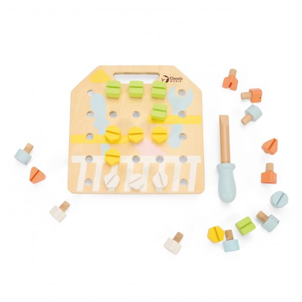 CLASSIC WORLD Wooden Manipulative Board Logic Puzzle zdjęcie 2