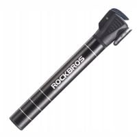 mała pompka rowerowa 7 bar aluminium dł. 17cm - czarna
